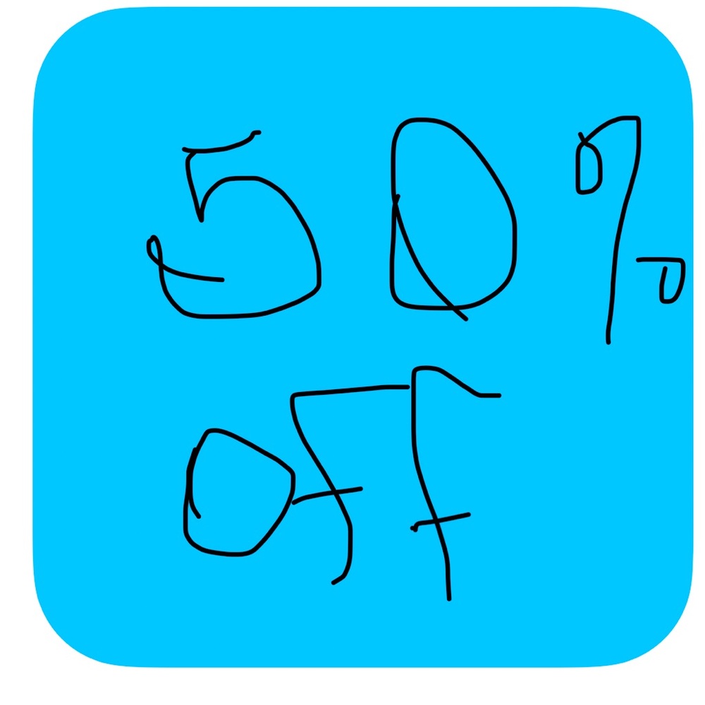 50% off everything